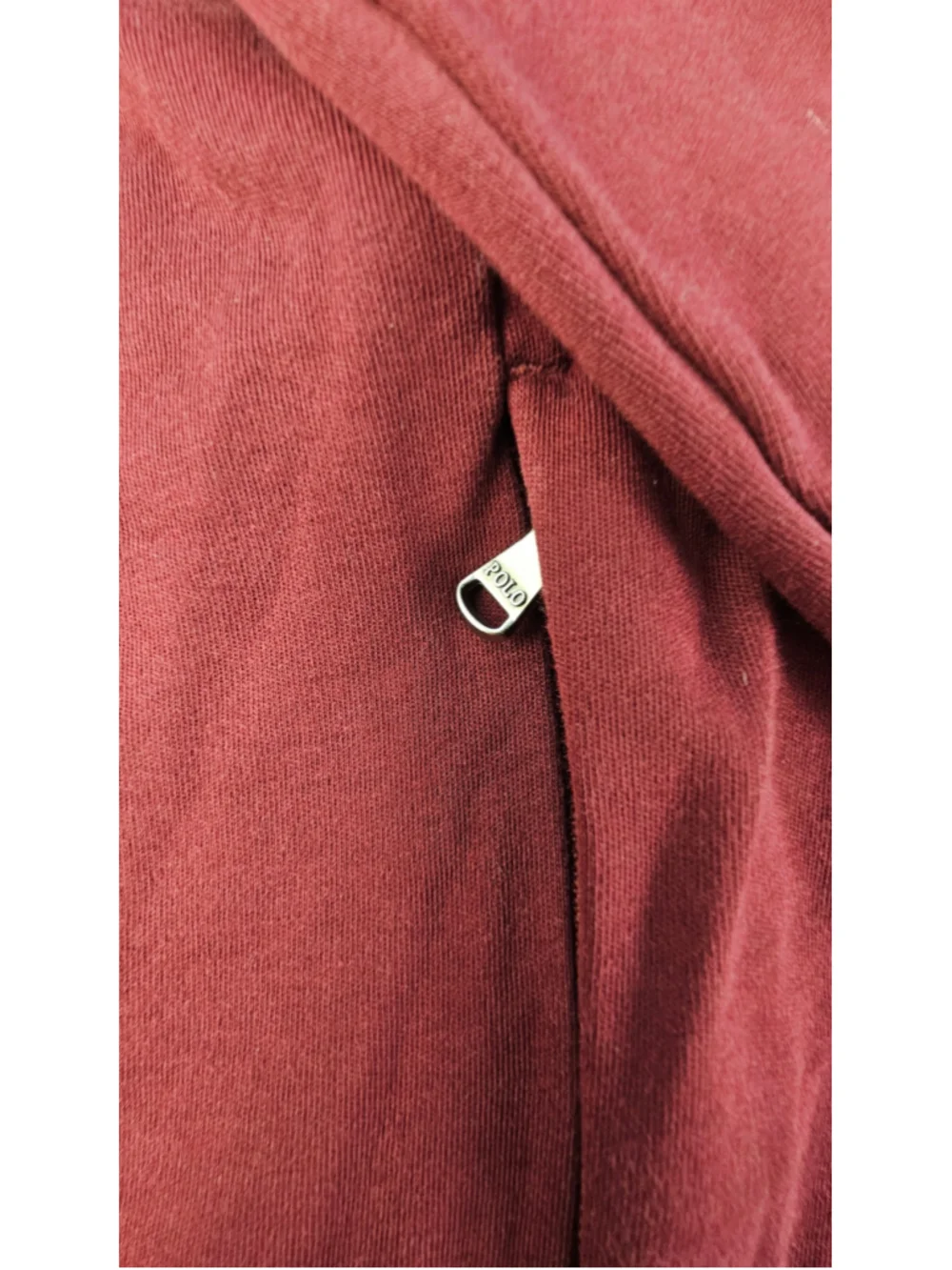 Polo Ralph Lauren Track Jacket Mens L Burgundy White Stripe Full Zip Pony
